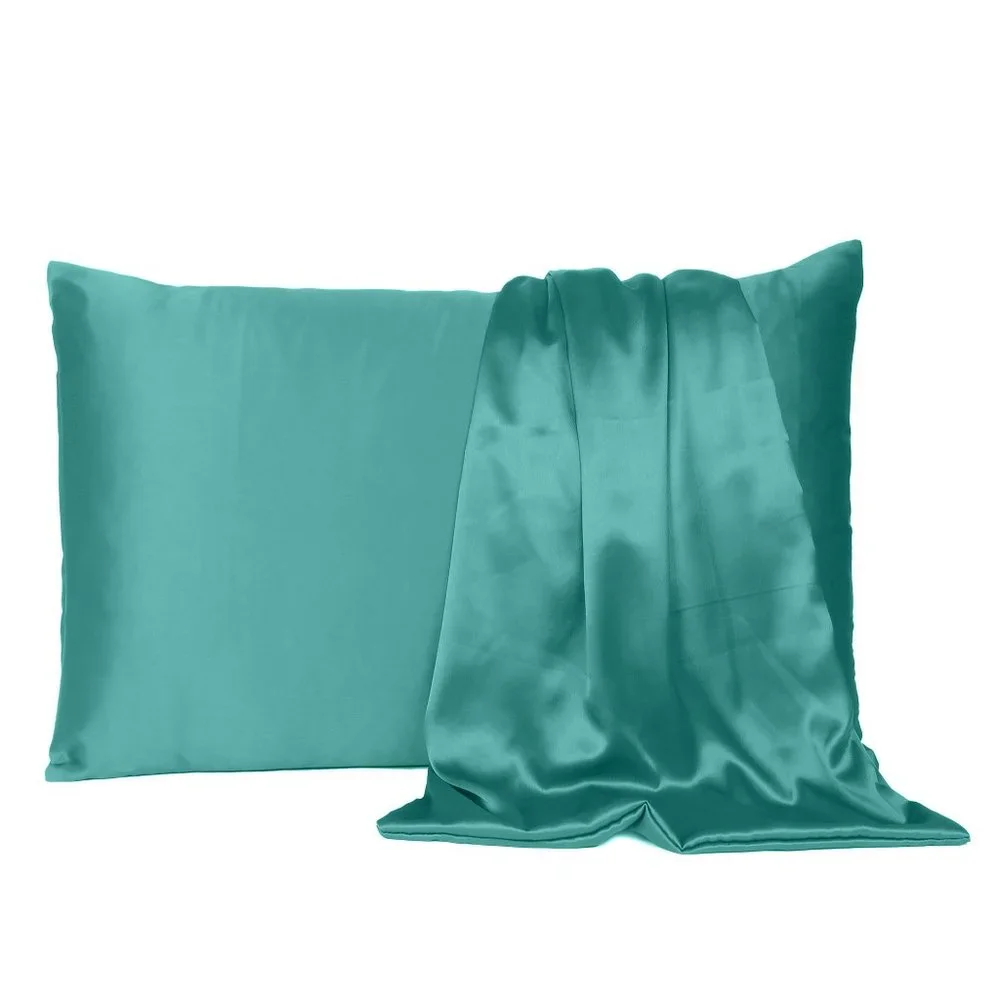 Oussum Home Decor Luxury Standard Bedding Pillowcase for Hair and Skin Set of 2